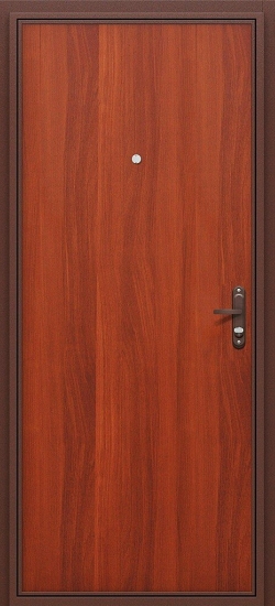 Внутренняя сторона двери Входная дверь BRAVO Стройгост РФ Итальянский орех