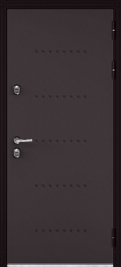 Внешняя сторона двери Дверь Мастино ТРАСТ МАСС Букле шоколад / Дуб серый (602)