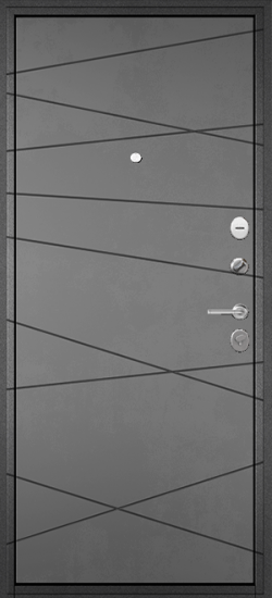 Внутренняя сторона двери Дверь Мастино ТРАСТ МАСС Бетон (635)