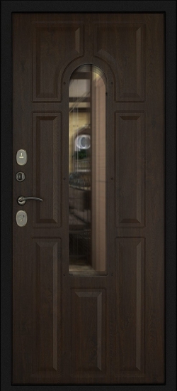 Внутренняя сторона двери Входная дверь Дверной Континент Лион Орех