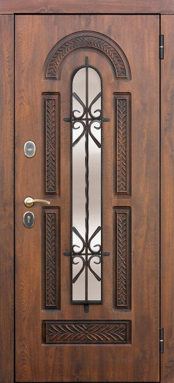 Внешняя сторона двери  Входная дверь Цитадель (Ferroni) Виконт Сосна белая