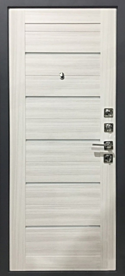 Внутренняя сторона двери Входная дверь Стальной Стандарт S18 Сандал белый
