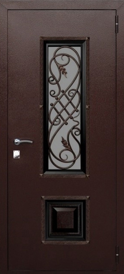 Внешняя сторона двери Входная дверь Кондор Коттедж Медный антик
