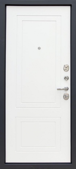 Внутренняя сторона двери Входная дверь Райтвер Консул RAL 7024 Белый матовый