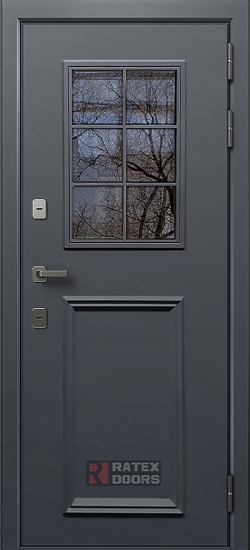 Внешняя сторона двери Входная дверь Sigma (Сигма) Ratex T1 7024 Белый ясень
