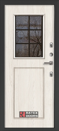 Внутренняя сторона двери Входная дверь Sigma (Сигма) Ratex T1 7024 Белый ясень